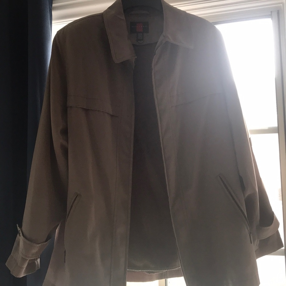 Beige windbreaker. Great condition size small